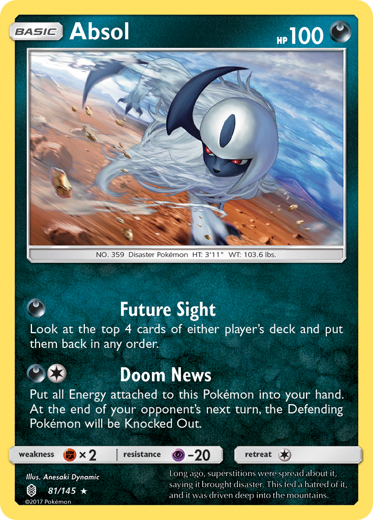 Absol (81/145) [Sun & Moon: Guardians Rising] | Good Games North
