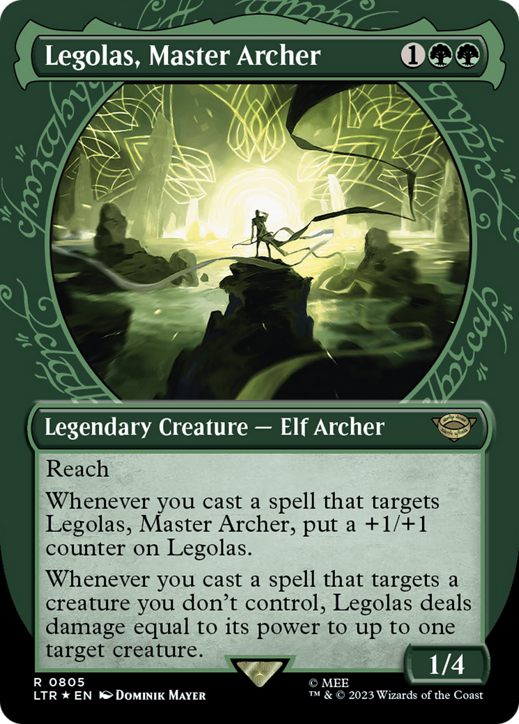 Legolas, Master Archer (Showcase) (Surge Foil) [The Lord of the Rings: Tales of Middle-Earth] | Good Games North
