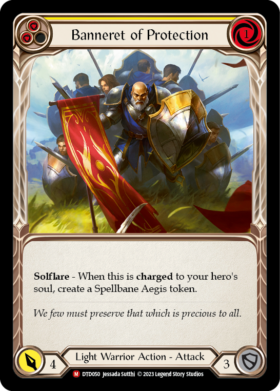 Banneret of Protection [DTD050] (Dusk Till Dawn)  Rainbow Foil | Good Games North