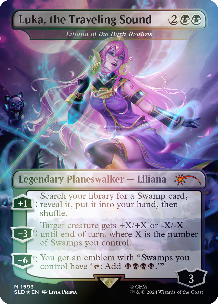 Luka, the Traveling Sound - Liliana of the Dark Realms (Rainbow Foil) [Secret Lair Drop Series] | Good Games North