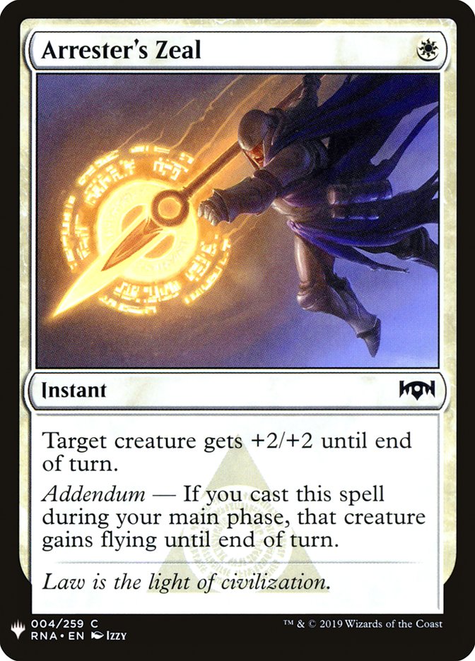 Arrester's Zeal [Mystery Booster] | Good Games North