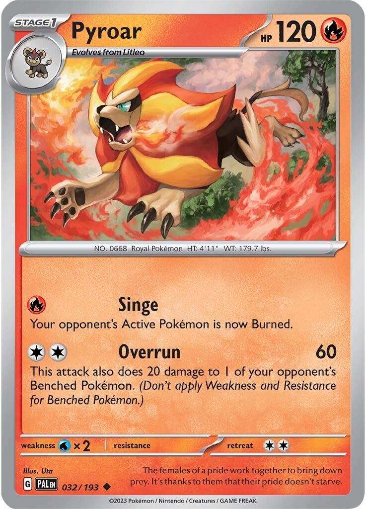 Pyroar (032/193) [Scarlet & Violet: Paldea Evolved] | Good Games North
