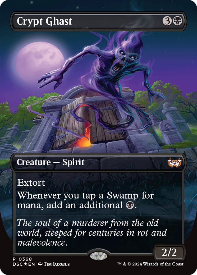 Crypt Ghast (Borderless) [Duskmourn: House of Horror Commander] | Good Games North