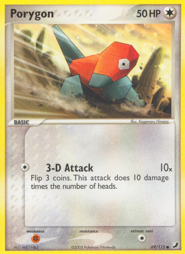 Porygon (69/115) [EX: Unseen Forces] | Good Games North