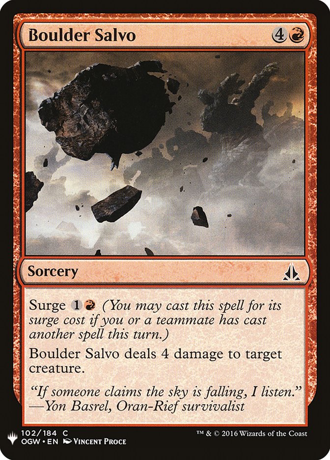 Boulder Salvo [Mystery Booster] | Good Games North