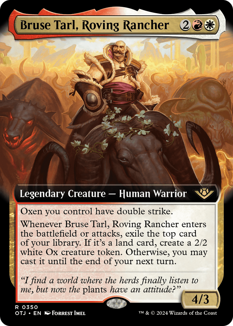 Bruse Tarl, Roving Rancher (Extended Art) [Outlaws of Thunder Junction] | Good Games North