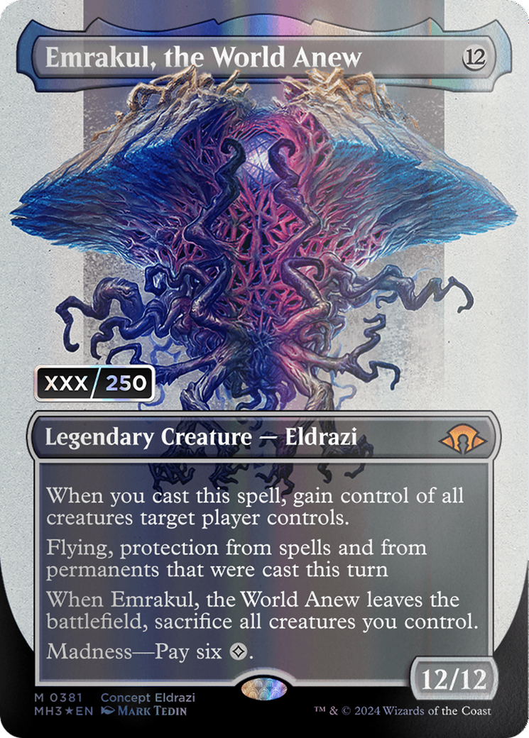 Emrakul, the World Anew (Borderless) (Serial Numbered) [Modern Horizons 3] | Good Games North