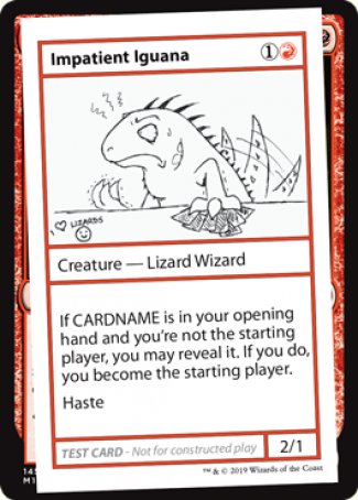 Impatient Iguana (2021 Edition) [Mystery Booster Playtest Cards] | Good Games North