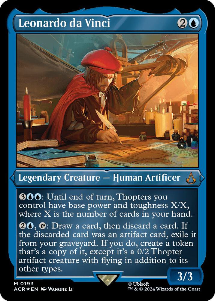 Leonardo da Vinci Foil Etched (Universes Beyond: Assassin's Creed)  - Foil | Good Games North