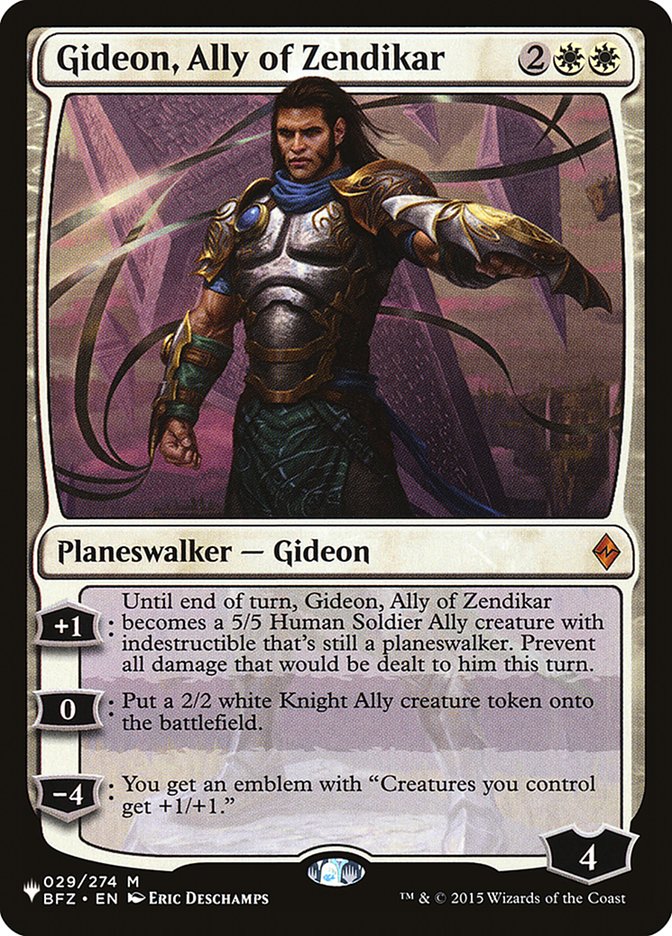 Gideon, Ally of Zendikar [The List] | Good Games North