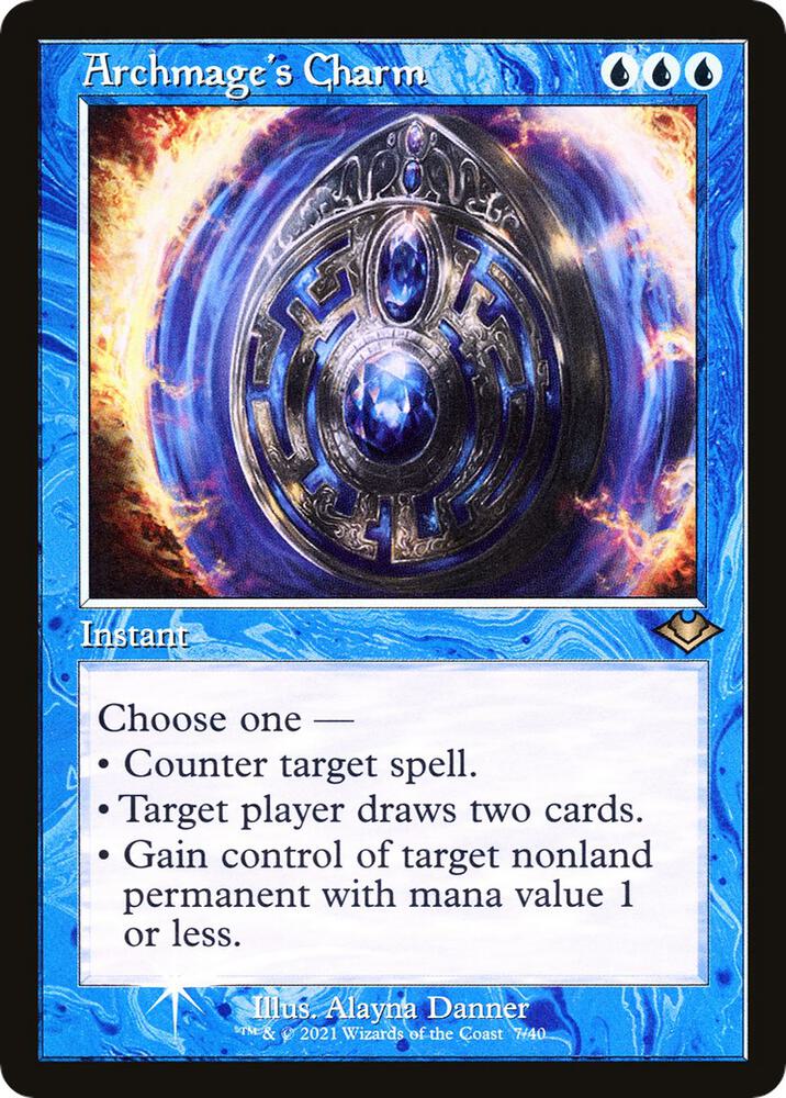 Archmages Charm Retro Frame (Modern Horizons)  - Foil | Good Games North