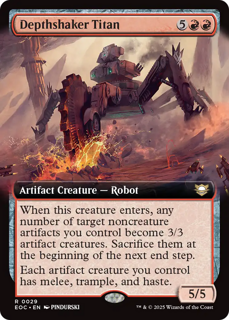 Depthshaker Titan (Extended Art) [Edge of Eternities Commander] | Good Games North
