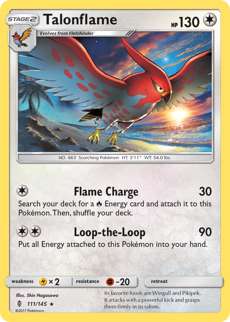 Talonflame (111/145) [Sun & Moon: Guardians Rising] | Good Games North