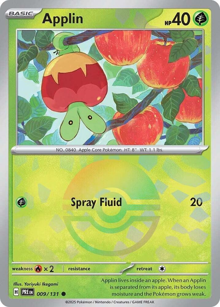 Applin (009/131) (Poke Ball Pattern) [Scarlet & Violet: Prismatic Evolutions] | Good Games North