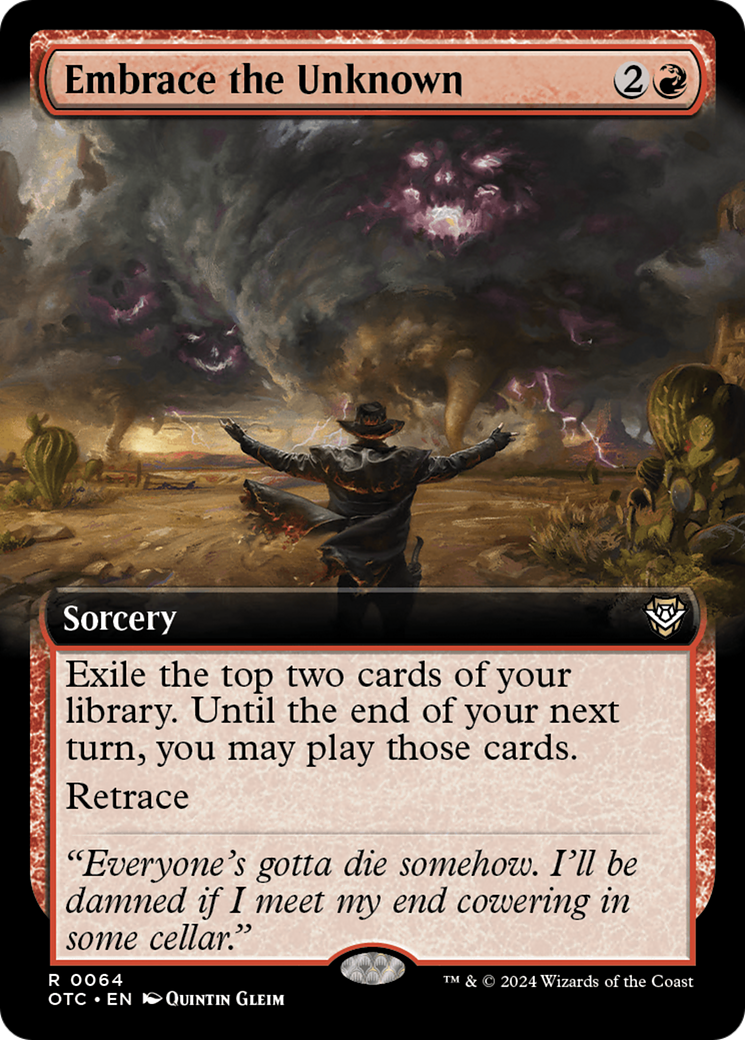 Embrace the Unknown (Extended Art) [Outlaws of Thunder Junction Commander] | Good Games North