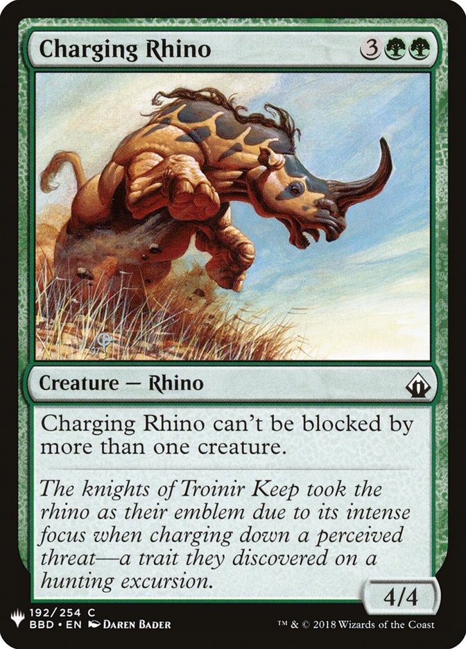 Charging Rhino [Mystery Booster] | Good Games North