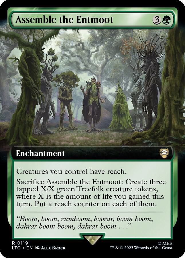 Assemble the Entmoot 119/347 (Commander: The Lord of the Rings: Tales of Middle-earth)  - Extended Art | Good Games North