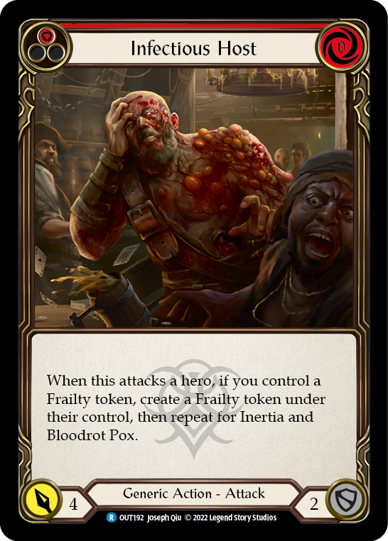 Infectious Host (Red) [OUT192] (Outsiders)  Rainbow Foil | Good Games North
