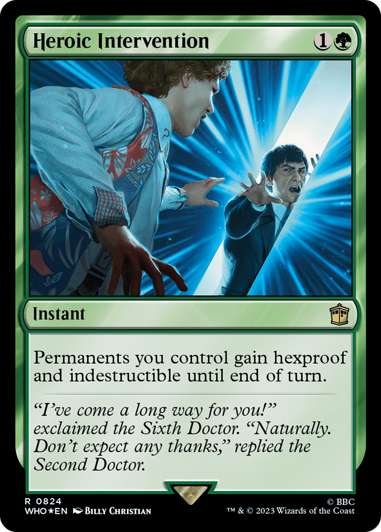Heroic Intervention (Surge Foil) [Doctor Who] | Good Games North