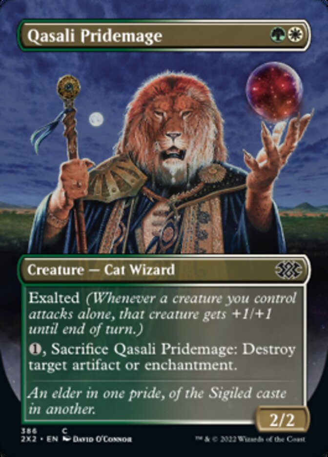 Qasali Pridemage (Borderless Alternate Art) [Double Masters 2022] | Good Games North