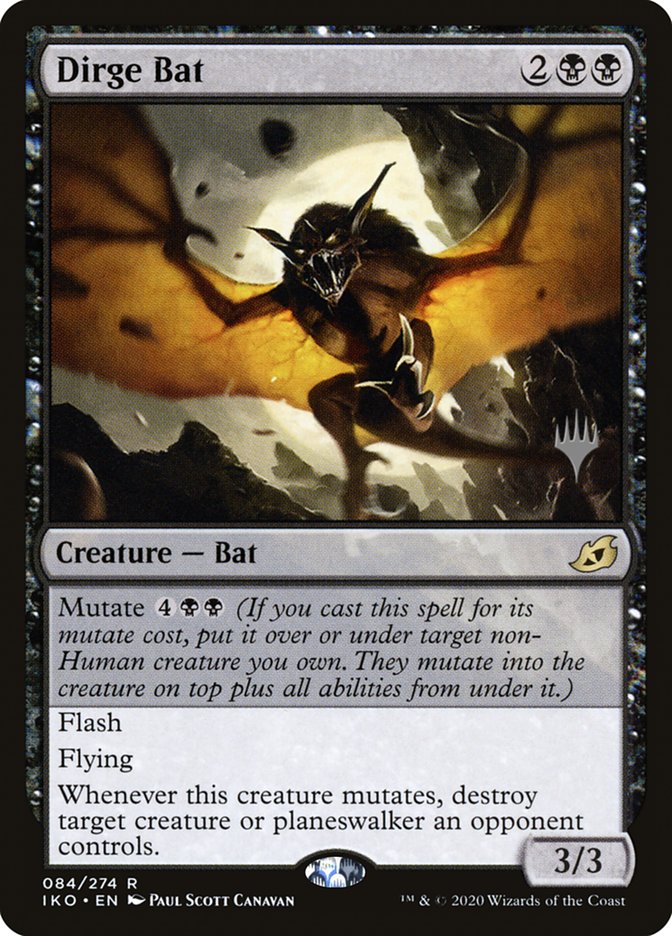 Dirge Bat (Promo Pack) [Ikoria: Lair of Behemoths Promos] | Good Games North