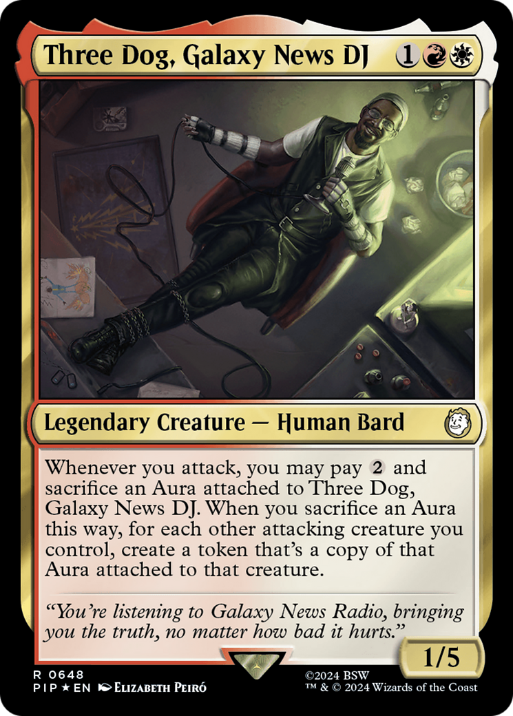 Three Dog, Galaxy News DJ (Surge Foil) [Fallout] | Good Games North