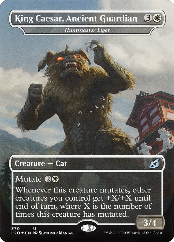 King Caesar, Ancient Guardian - Huntmaster Liger 370/274 (Ikoria: Lair of Behemoths)  - Foil | Good Games North