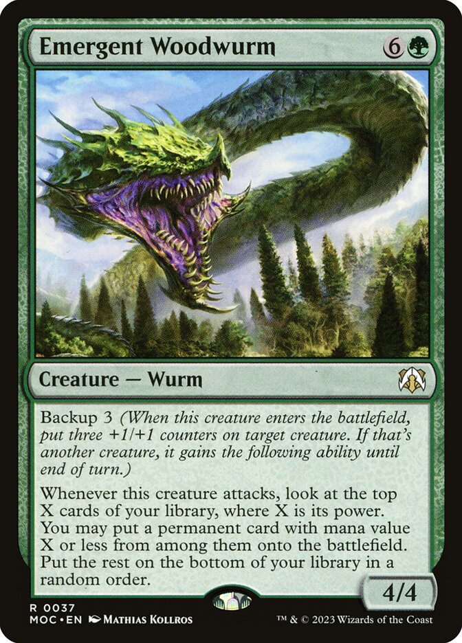 Emergent Woodwurm 37/444 (Commander: March of the Machine)  | Good Games North