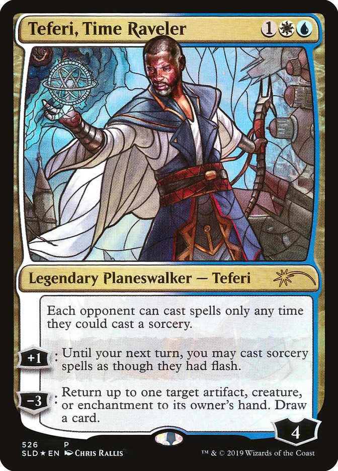 Teferi, Time Raveler (Stained Glass) [Secret Lair Drop Promos] | Good Games North