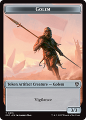 Golem (0014) // Golem (0015) Double-Sided Token [Aetherdrift Tokens] | Good Games North
