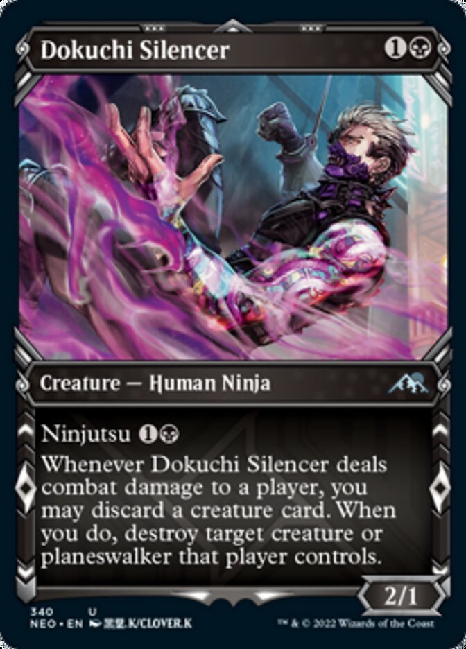 Dokuchi Silencer (Showcase Ninja) [Kamigawa: Neon Dynasty] | Good Games North