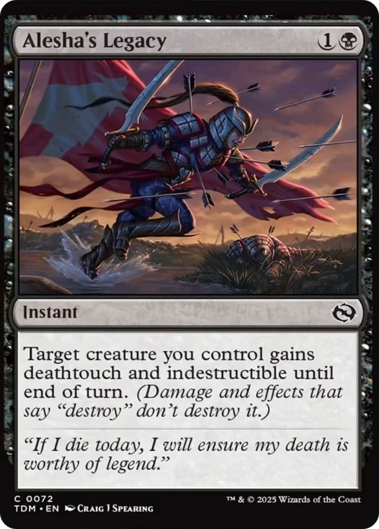Alesha's Legacy [Tarkir: Dragonstorm] | Good Games North