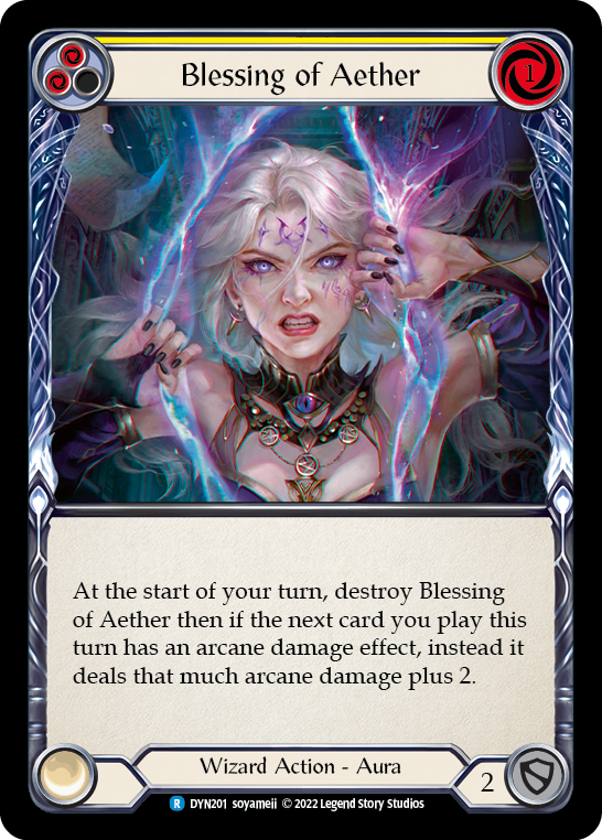 Blessing of Aether (Yellow) [DYN201] (Dynasty) | Good Games North