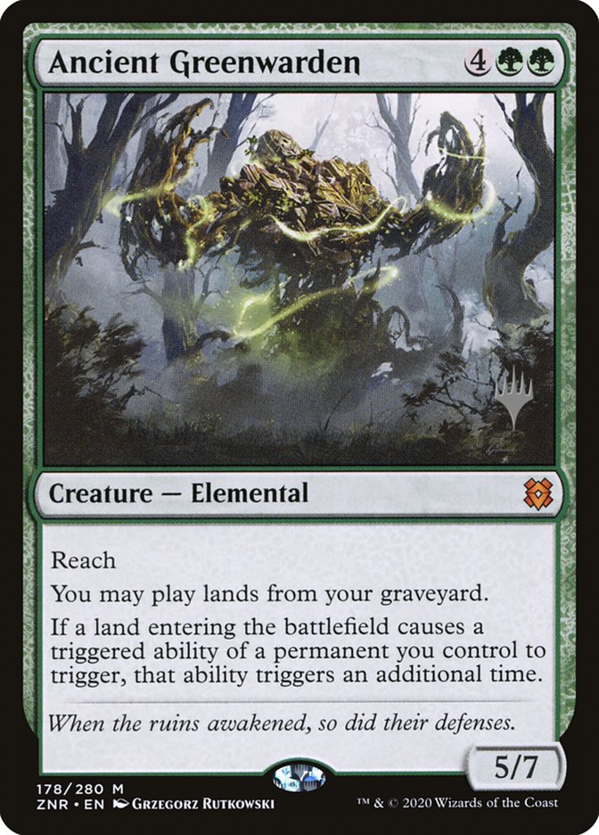 Ancient Greenwarden (Promo Pack) [Zendikar Rising Promos] | Good Games North