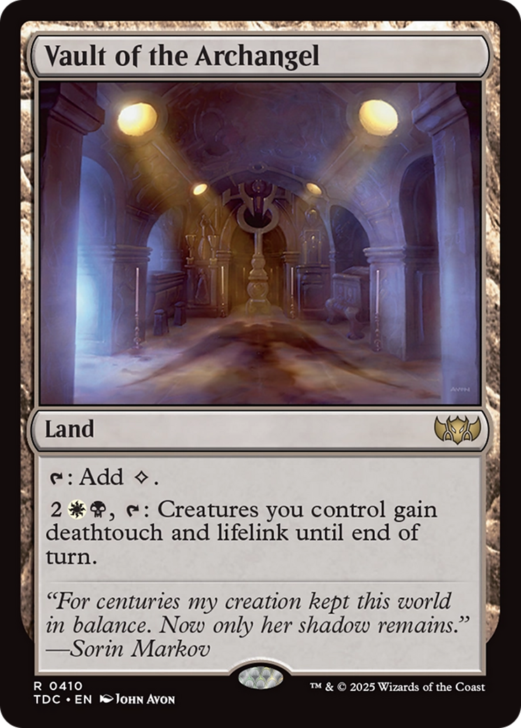 Vault of the Archangel [Tarkir: Dragonstorm Commander] | Good Games North