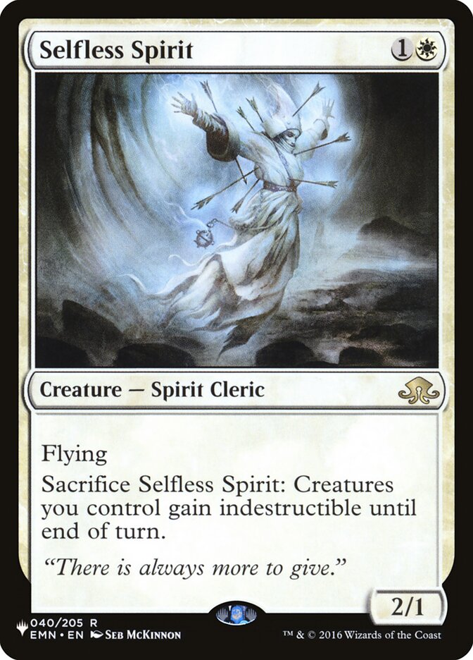 Selfless Spirit [The List] | Good Games North