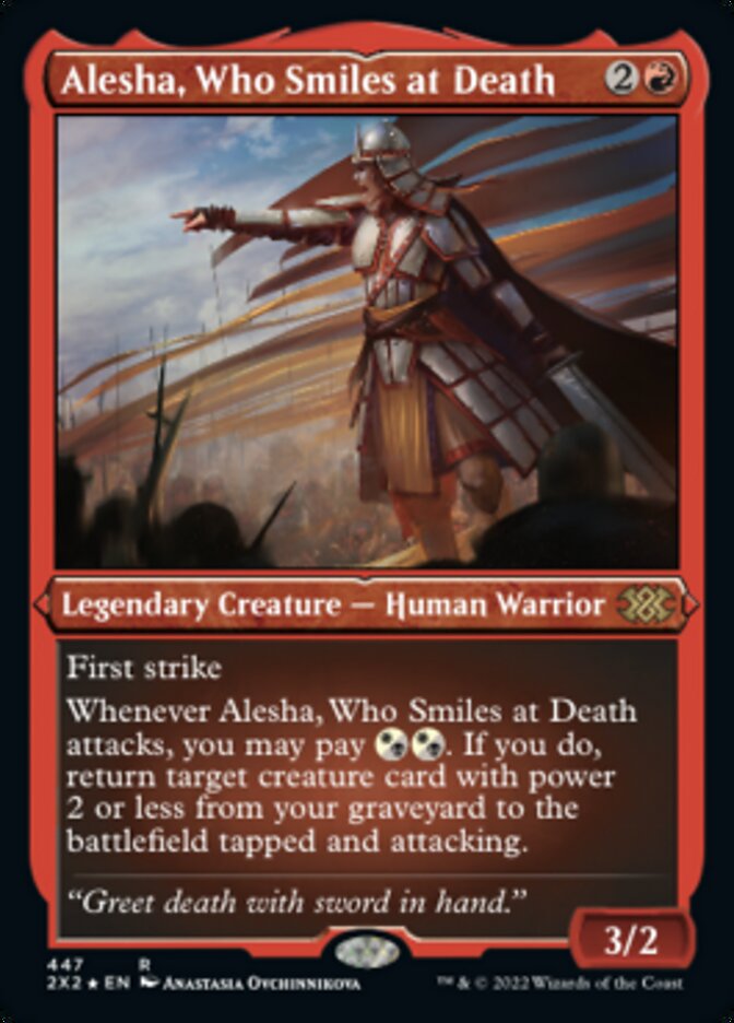 Alesha, Who Smiles at Death (Foil Etched) [Double Masters 2022] | Good Games North