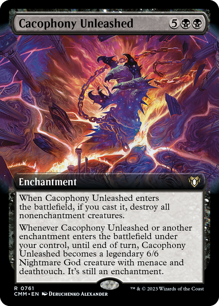 Cacophony Unleashed (Extended Art) [Commander Masters] | Good Games North