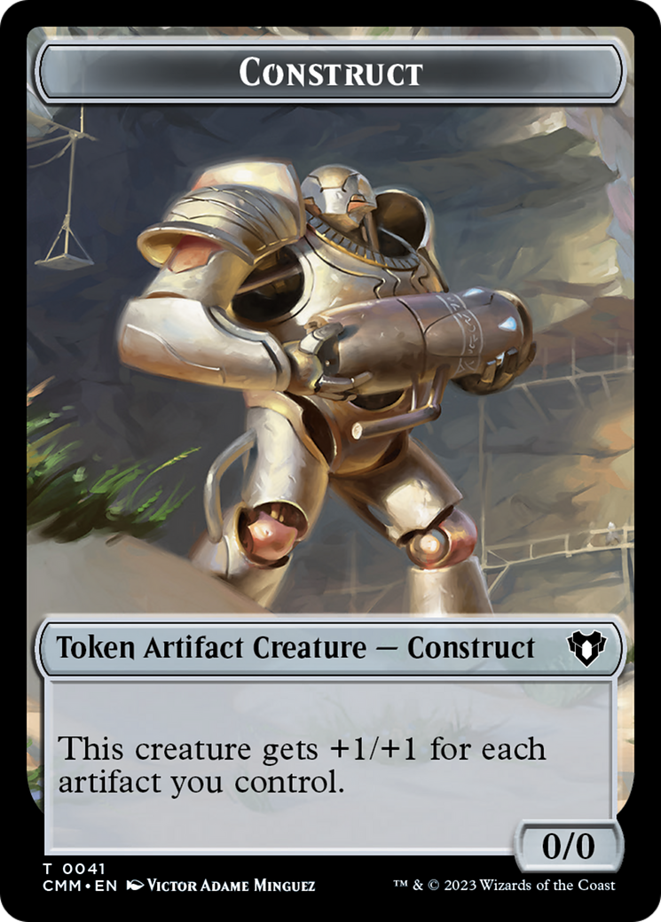 City's Blessing // Construct (41) Double-Sided Token [Commander Masters Tokens] | Good Games North