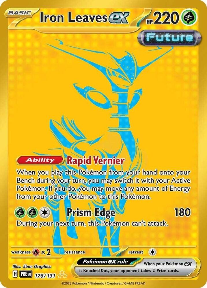 Iron Leaves ex (176/131) [Scarlet & Violet: Prismatic Evolutions] | Good Games North