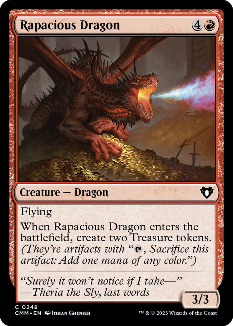 Rapacious Dragon [Commander Masters] | Good Games North
