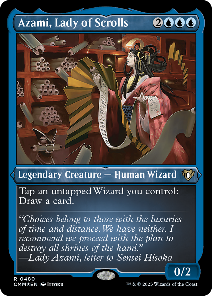Azami, Lady of Scrolls (Foil Etched) [Commander Masters] | Good Games North