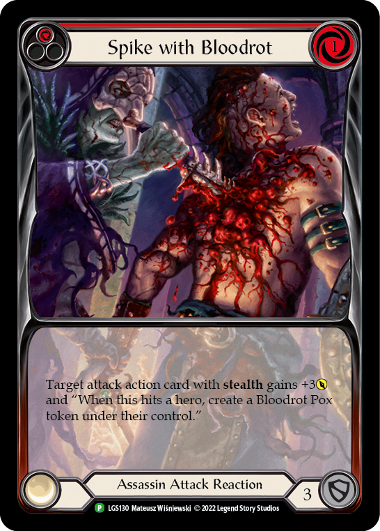 Spike with Bloodrot [LGS130] (Promo)  Rainbow Foil | Good Games North