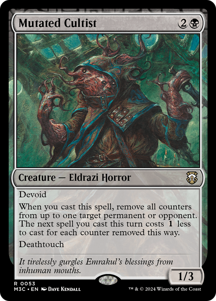 Mutated Cultist [Modern Horizons 3 Commander] | Good Games North