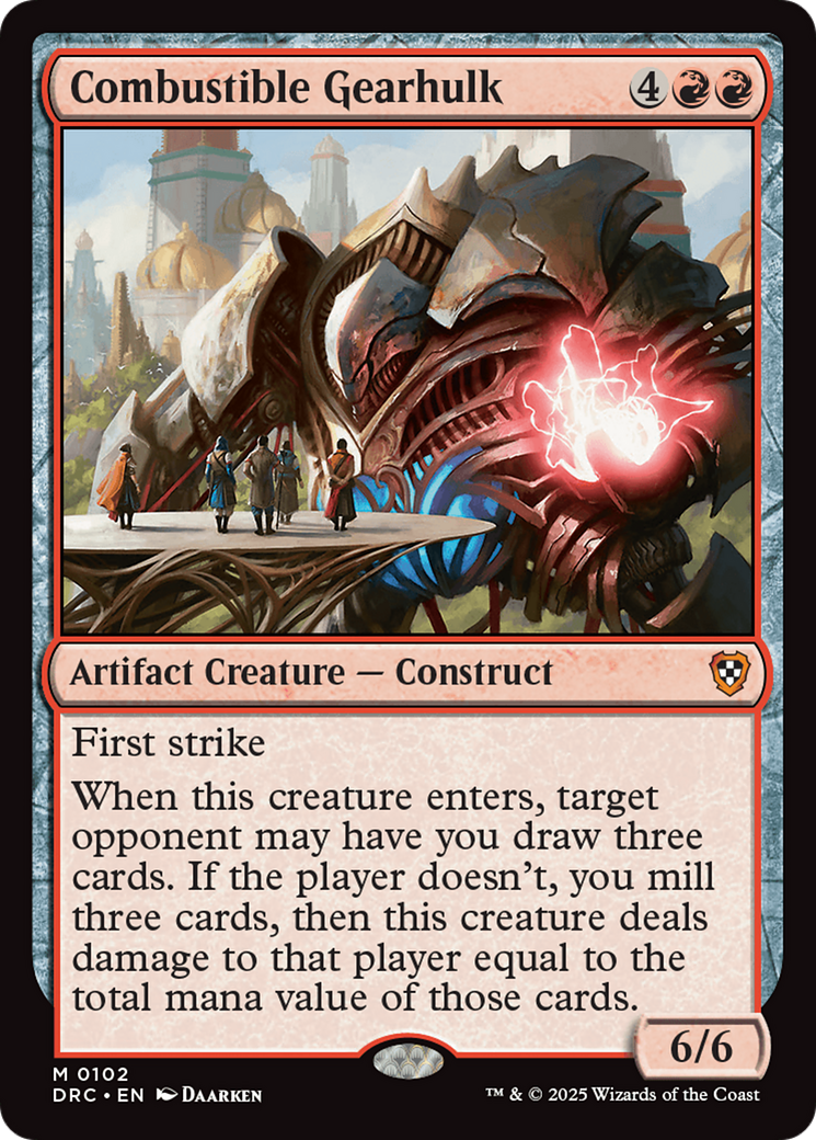 Combustible Gearhulk [Aetherdrift Commander] | Good Games North