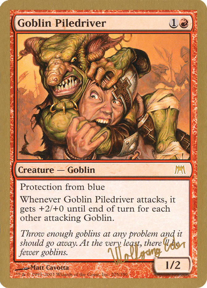 Goblin Piledriver (Wolfgang Eder) [World Championship Decks 2003] | Good Games North