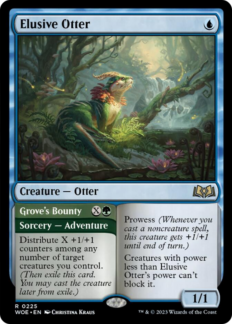 Elusive Otter // Grove's Bounty [Wilds of Eldraine] | Good Games North