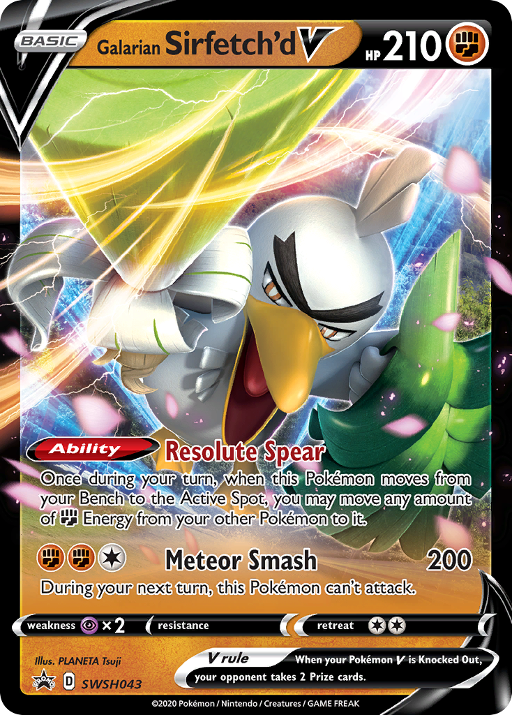 Galarian Sirfetch'd V (SWSH043) [Sword & Shield: Black Star Promos] | Good Games North