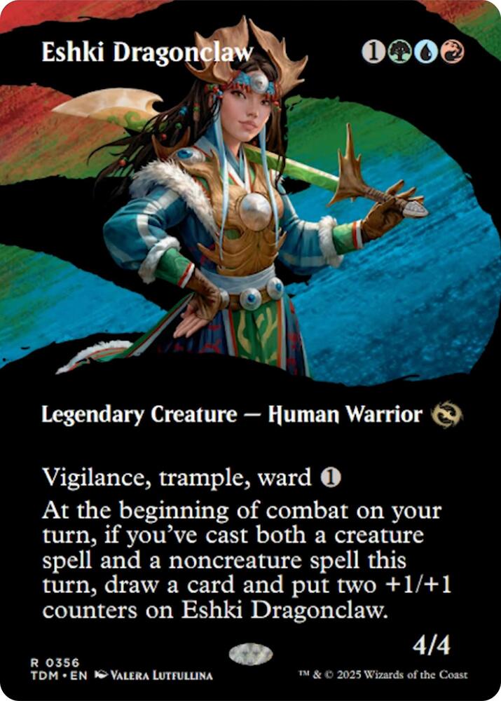 Eshki Dragonclaw Borderless (Tarkir: Dragonstorm)  - Foil | Good Games North