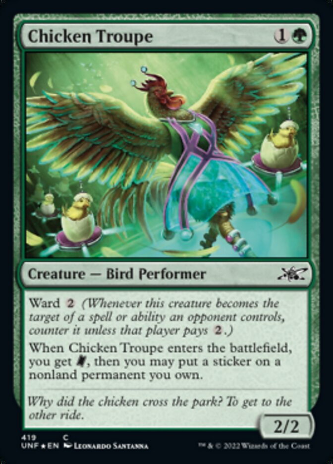 Chicken Troupe (Galaxy Foil) [Unfinity] | Good Games North